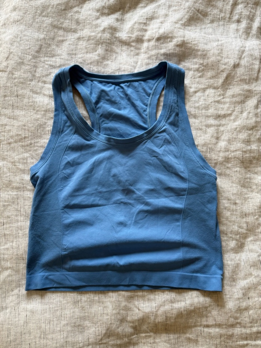 Sweaty Betty Light Blue Racerback Crop Top size medium